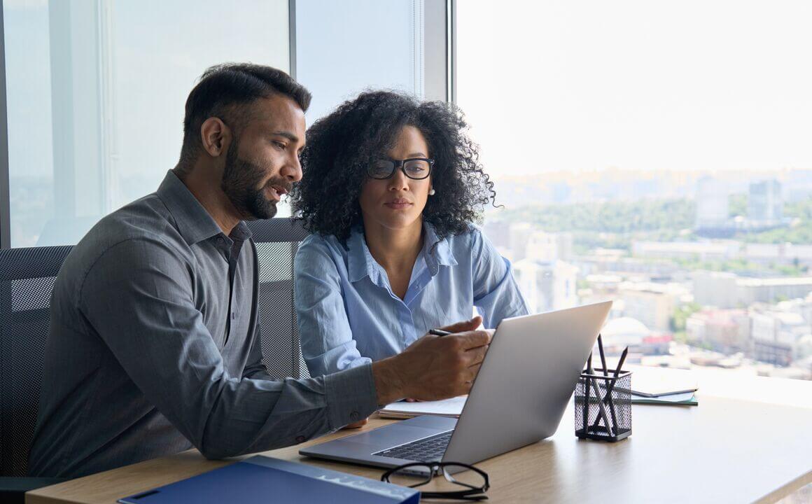 Business colleagues working
