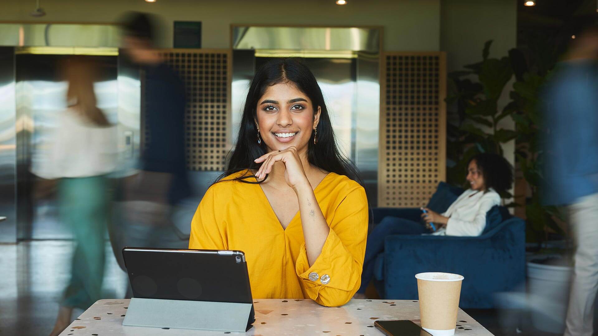 Smiling business woman